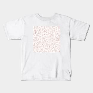 Botanical-Pattern, set, pink, 1, spring, botanic, nature, botanical, floral, flowers, floral-pattern, leaves, plants, minimalist, garden, jungle, leaf, exotic, tropical, flower, boho, cacti, succulent, digital, graphic-design, pattern, Kids T-Shirt